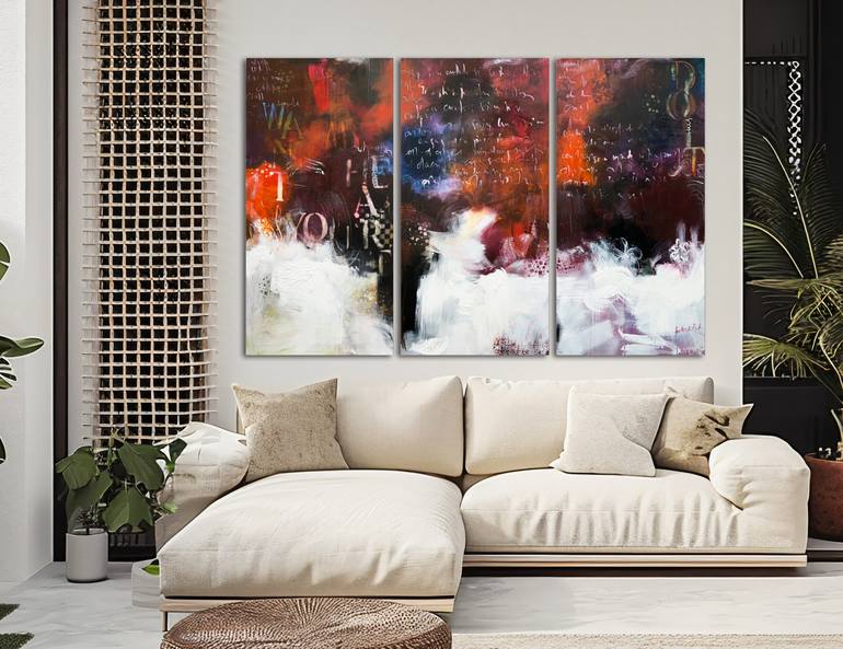 Original Abstract Expressionism Abstract Painting by Andrada Anghel