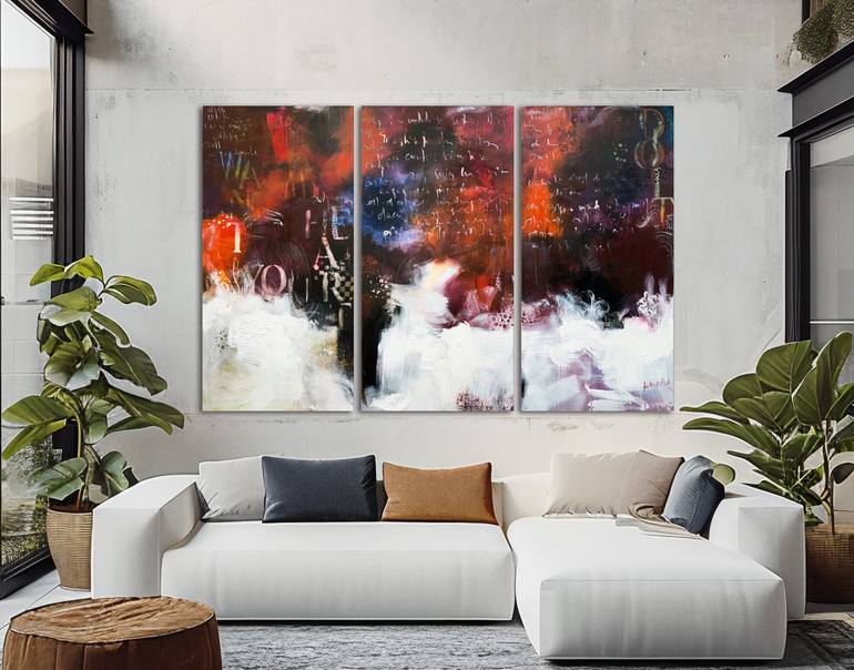 Original Abstract Expressionism Abstract Painting by Andrada Anghel