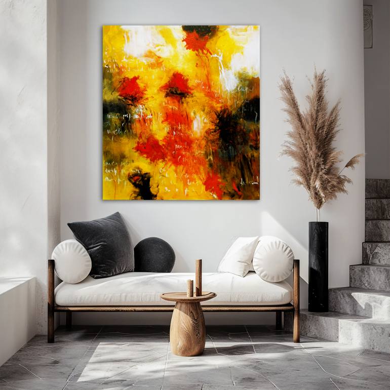 Original Abstract Expressionism Abstract Painting by Andrada Anghel