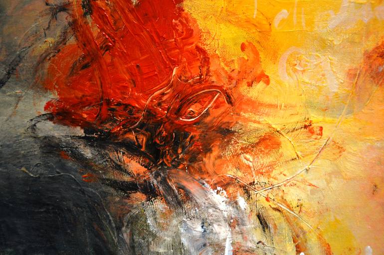 Original Abstract Expressionism Abstract Painting by Andrada Anghel