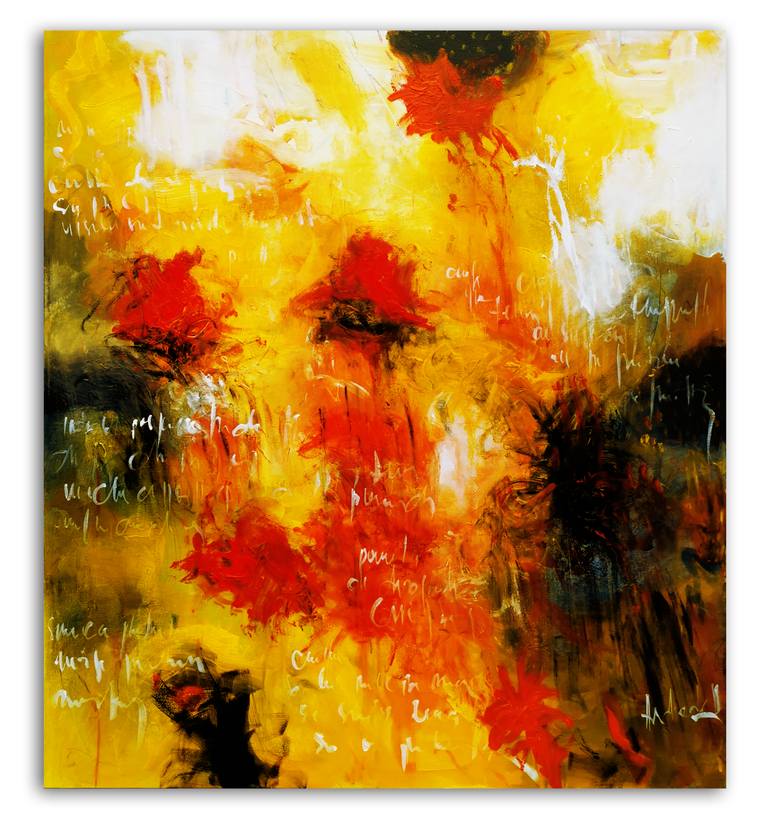 Original Abstract Expressionism Abstract Painting by Andrada Anghel