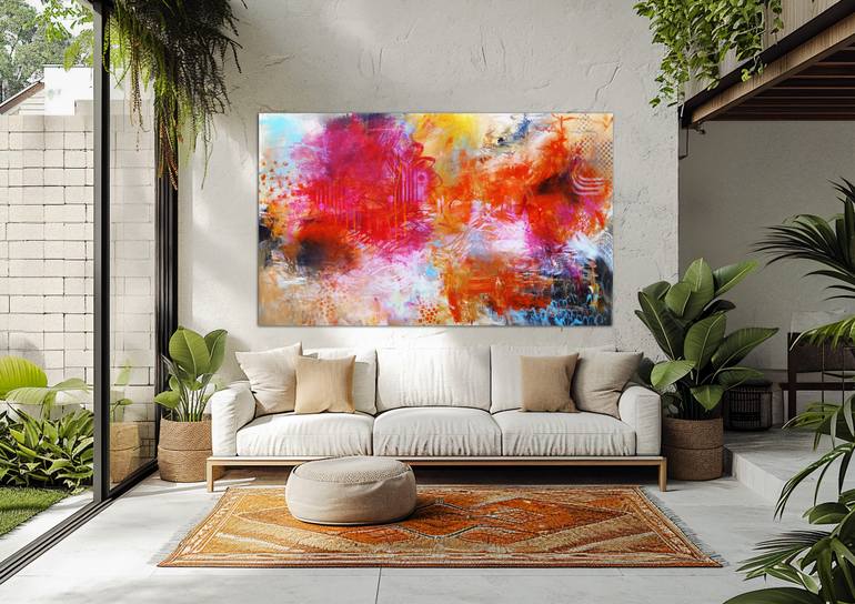 Original Abstract Expressionism Abstract Painting by Andrada Anghel