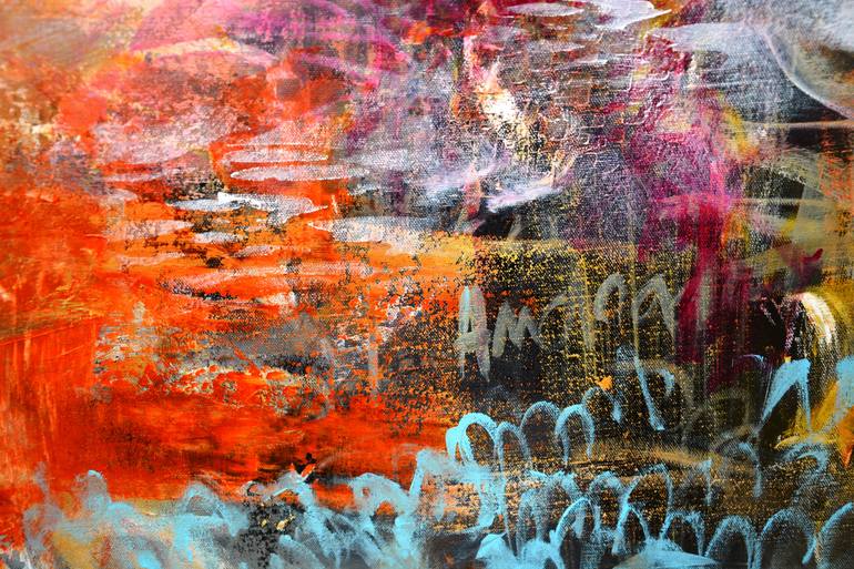 Original Abstract Expressionism Abstract Painting by Andrada Anghel