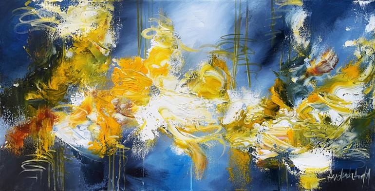 Original Abstract Expressionism Abstract Paintings by Andrada Anghel