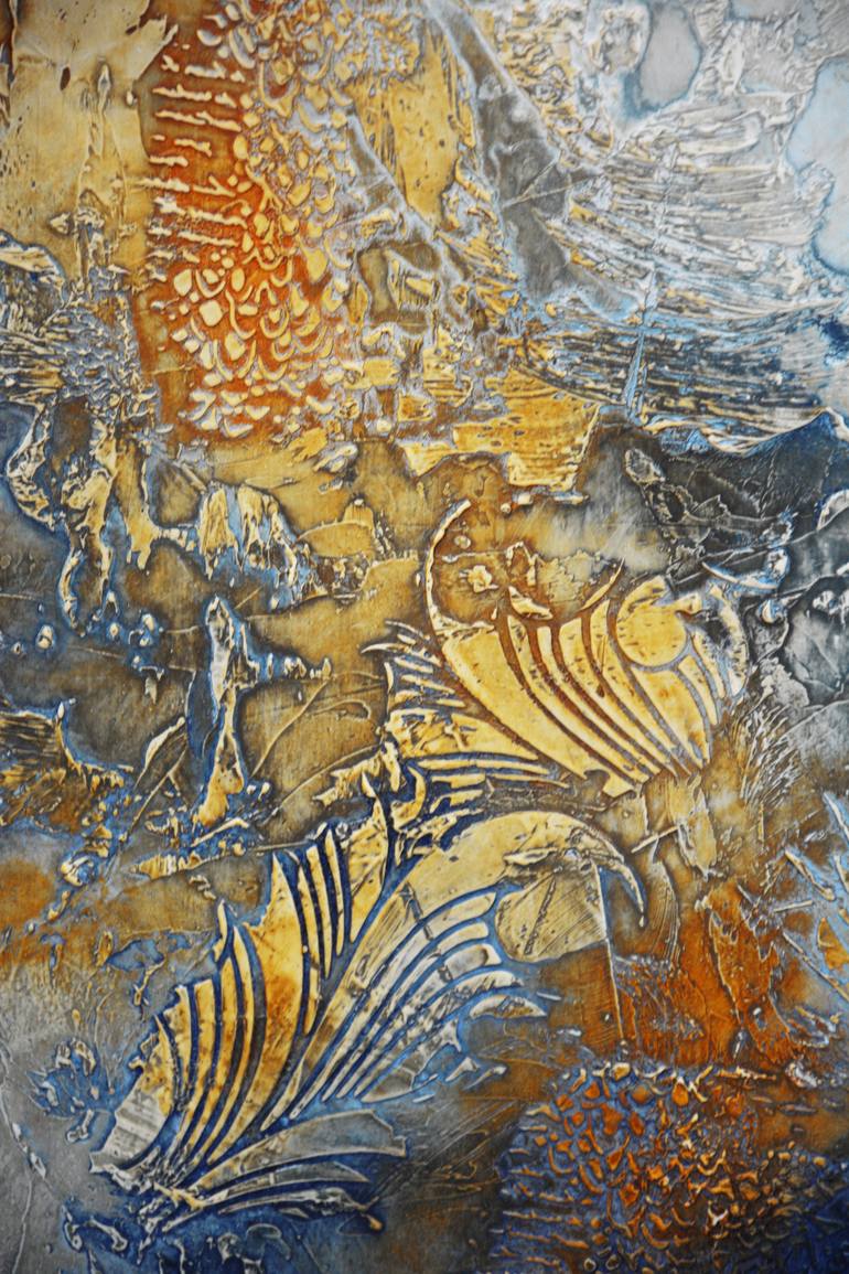 Original Abstract Expressionism Abstract Painting by Andrada Anghel