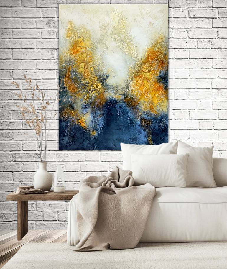 Original Abstract Expressionism Abstract Painting by Andrada Anghel