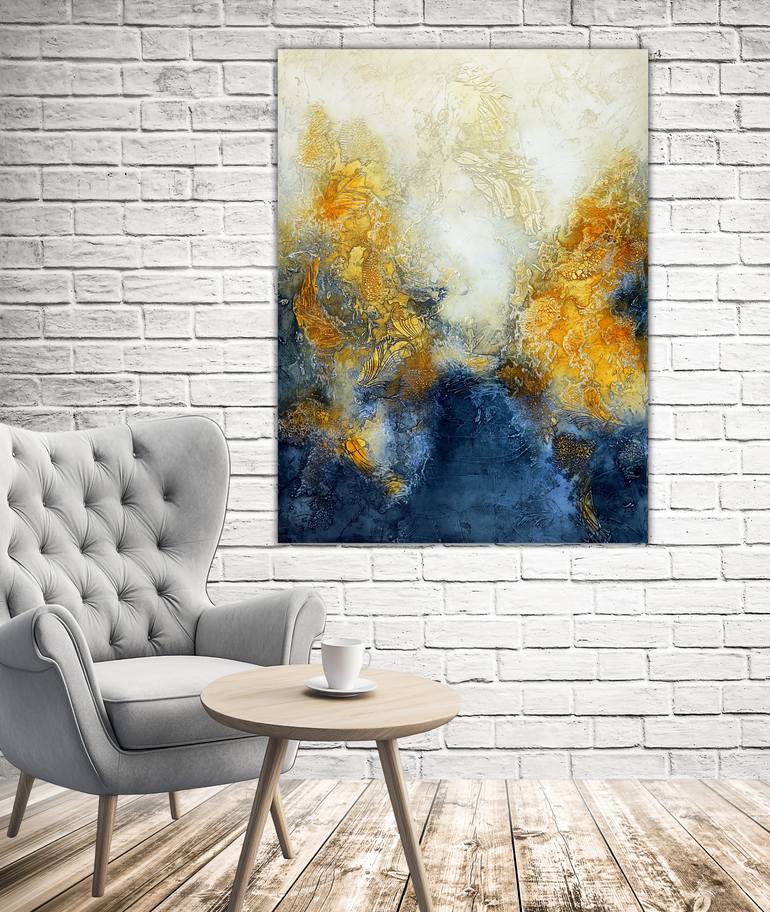 Original Abstract Expressionism Abstract Painting by Andrada Anghel