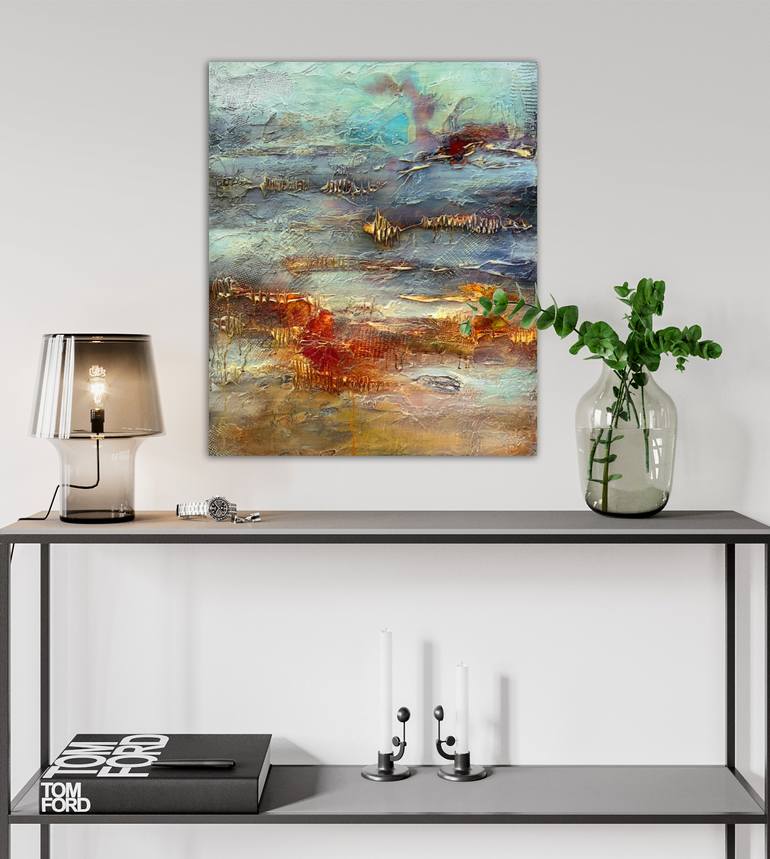 Original Abstract Expressionism Abstract Painting by Andrada Anghel
