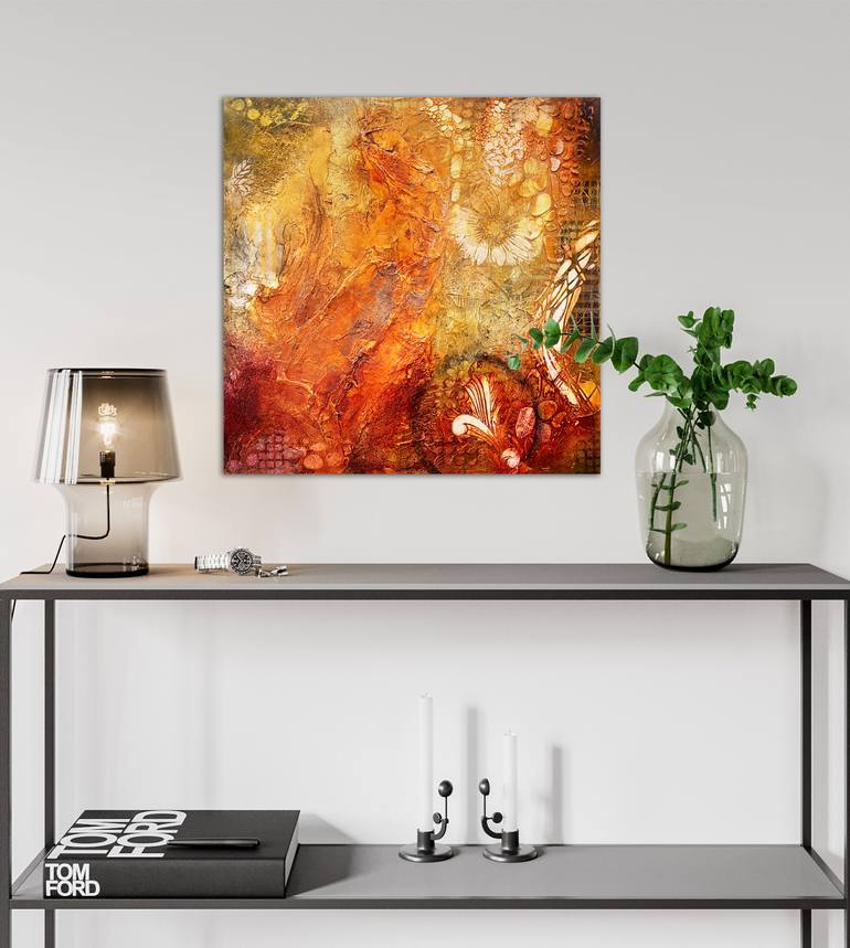 Original Abstract Expressionism Abstract Painting by Andrada Anghel