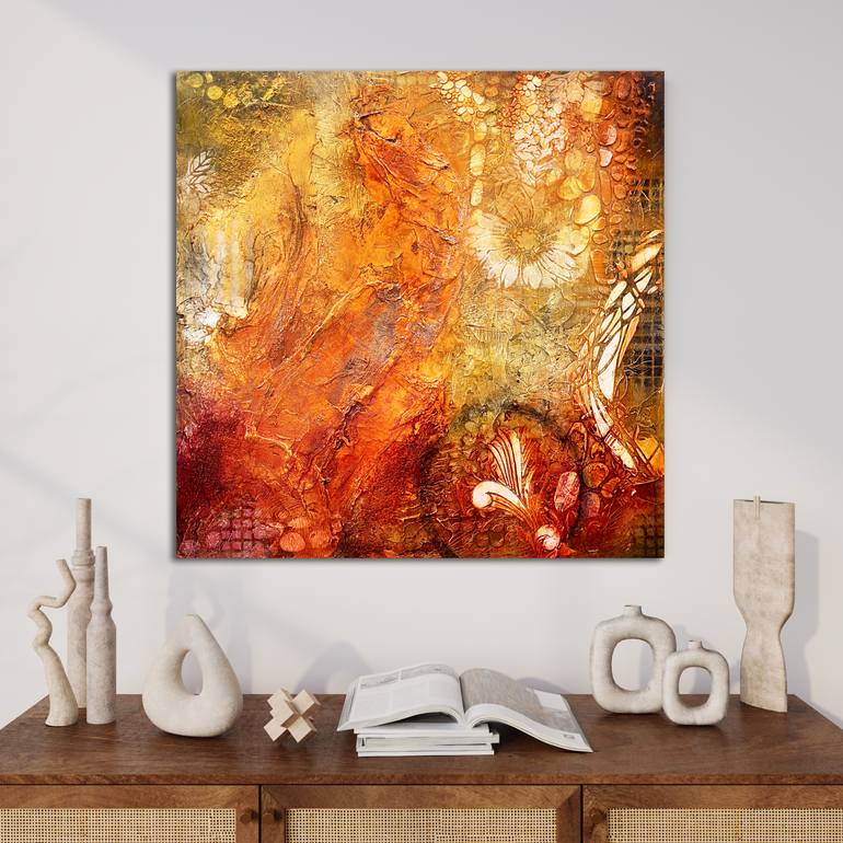 Original Abstract Expressionism Abstract Painting by Andrada Anghel