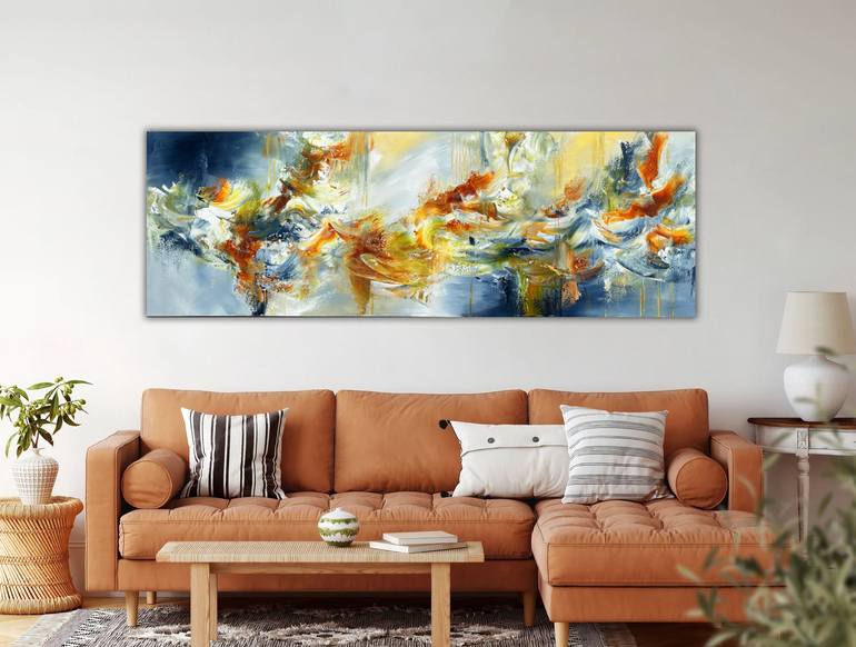 Original Abstract Expressionism Abstract Painting by Andrada Anghel