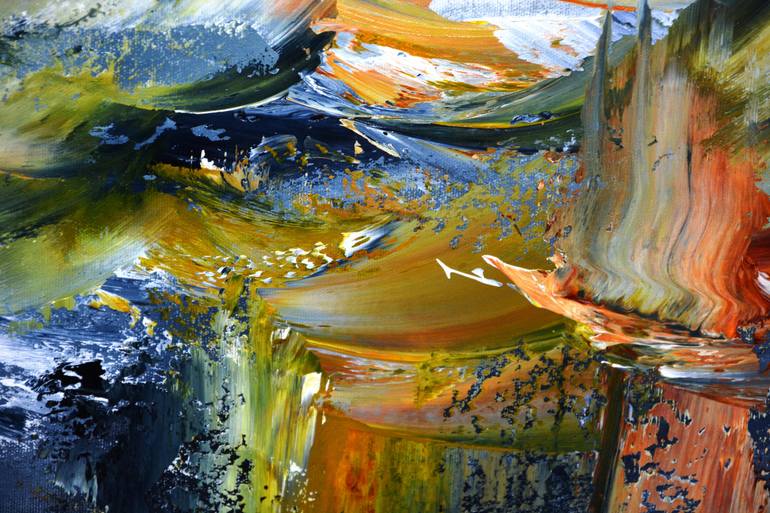 Original Abstract Expressionism Abstract Painting by Andrada Anghel