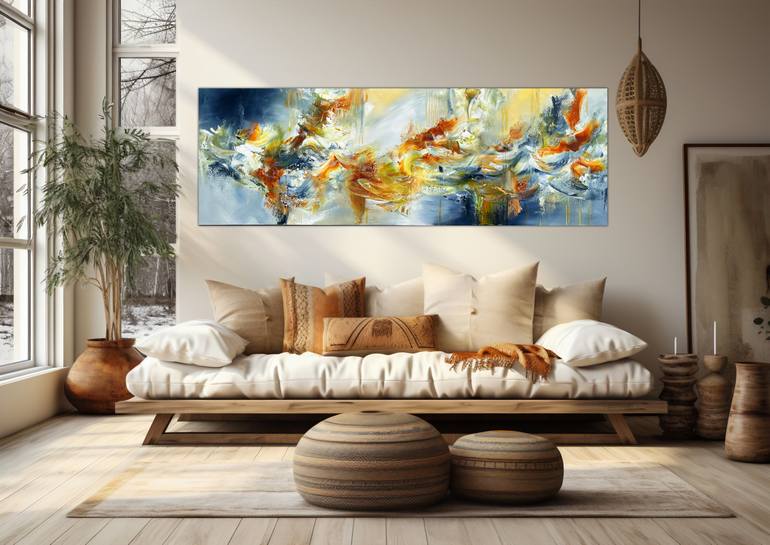 Original Abstract Expressionism Abstract Painting by Andrada Anghel