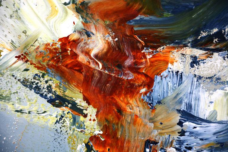Original Abstract Expressionism Abstract Painting by Andrada Anghel