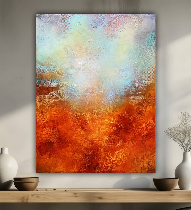 Original Abstract Expressionism Abstract Painting by Andrada Anghel