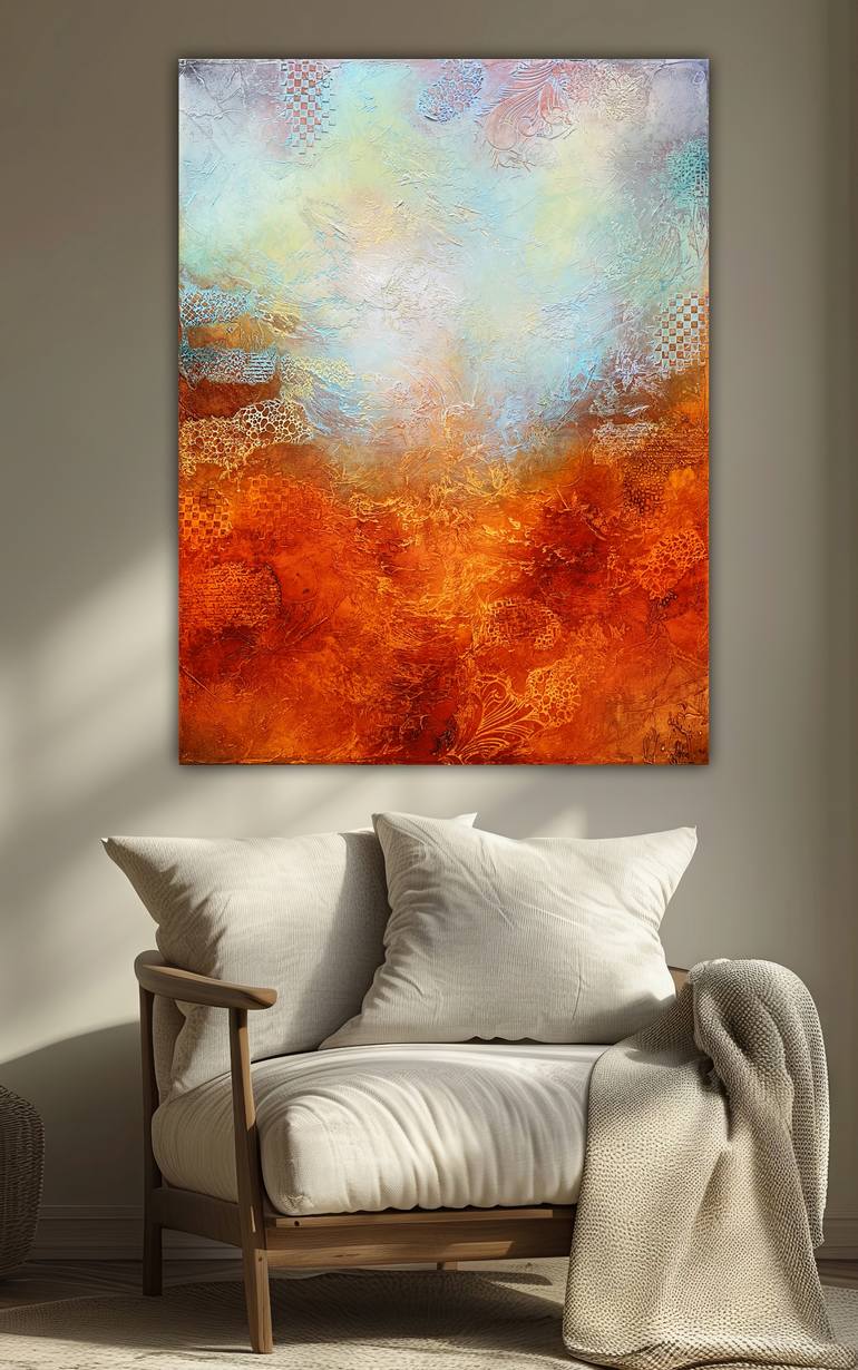 Original Abstract Expressionism Abstract Painting by Andrada Anghel