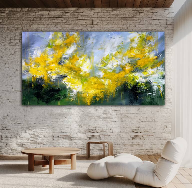 Original Abstract Expressionism Abstract Painting by Andrada Anghel