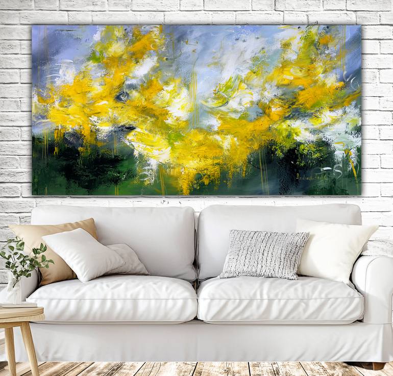 Original Abstract Expressionism Abstract Painting by Andrada Anghel