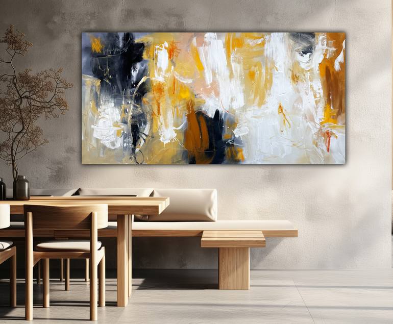 Original Abstract Expressionism Abstract Painting by Andrada Anghel