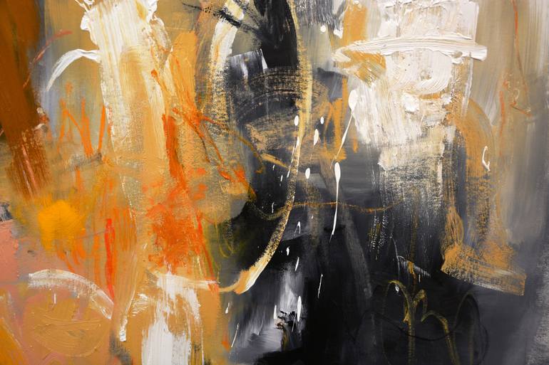 Original Abstract Expressionism Abstract Painting by Andrada Anghel