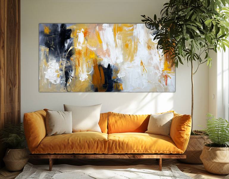 Original Abstract Expressionism Abstract Painting by Andrada Anghel