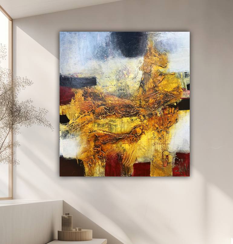 Original Abstract Expressionism Abstract Painting by Andrada Anghel