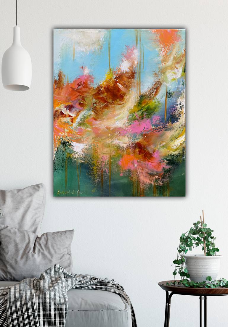 Original Abstract Expressionism Abstract Painting by Andrada Anghel