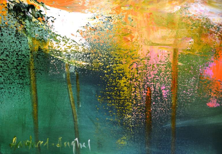 Original Abstract Expressionism Abstract Painting by Andrada Anghel