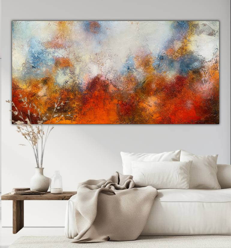 Original Abstract Expressionism Abstract Painting by Andrada Anghel