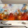 large original textured red bright painting