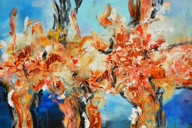 Original Abstract Expressionism Abstract Paintings by Andrada Anghel