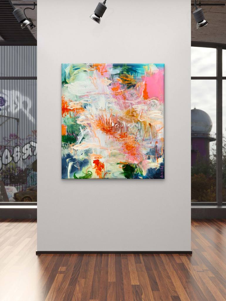 Original Abstract Expressionism Abstract Painting by Andrada Anghel