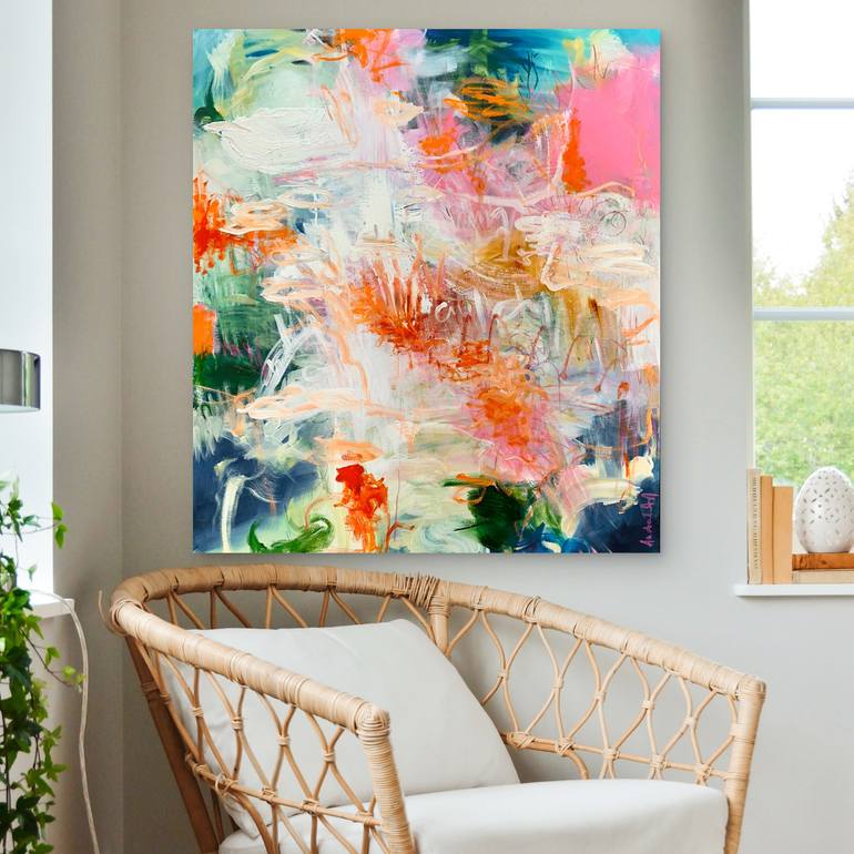 Original Abstract Expressionism Abstract Painting by Andrada Anghel