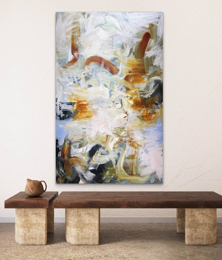 Original Abstract Expressionism Abstract Painting by Andrada Anghel