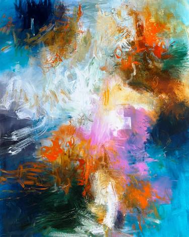 Original Abstract Expressionism Abstract Paintings by Andrada Anghel