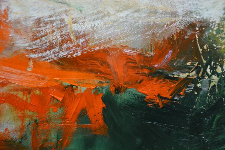 Original Abstract Expressionism Abstract Painting by Andrada Anghel