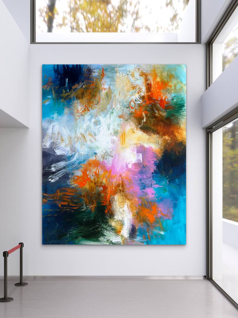 Original Abstract Expressionism Abstract Painting by Andrada Anghel