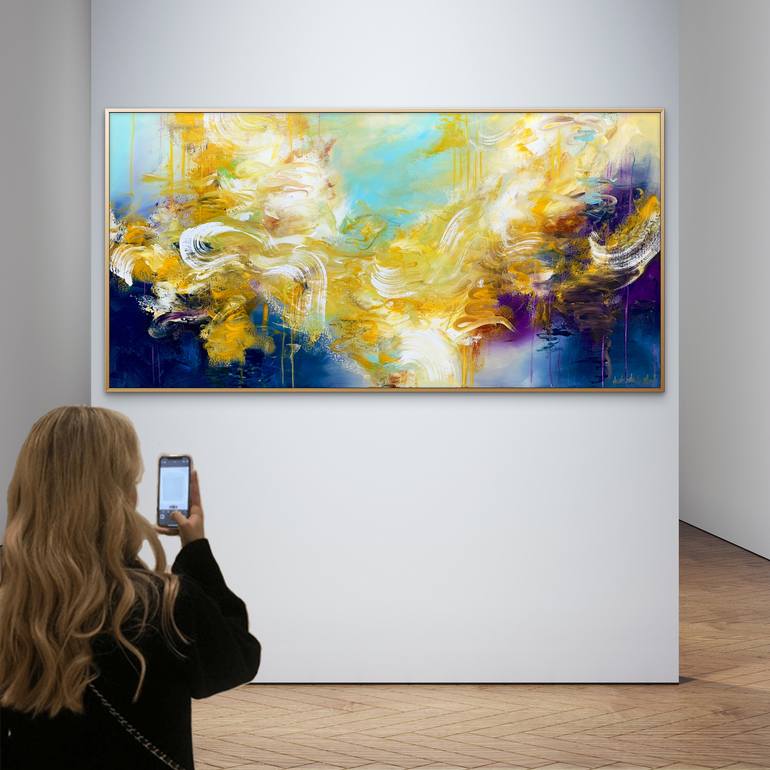 Original Abstract Expressionism Abstract Painting by Andrada Anghel