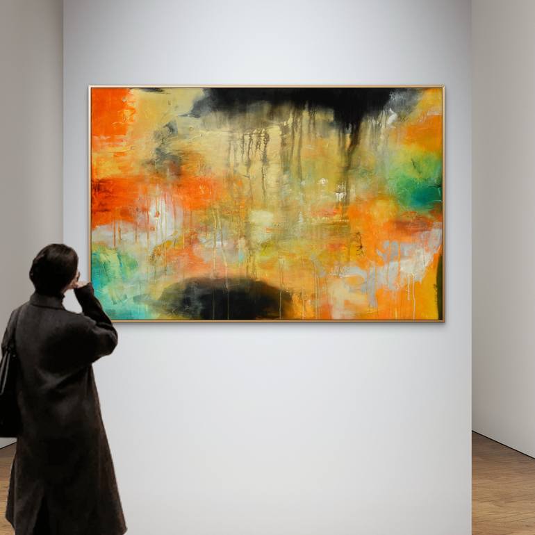 Original Expressionism Abstract Painting by Andrada Anghel