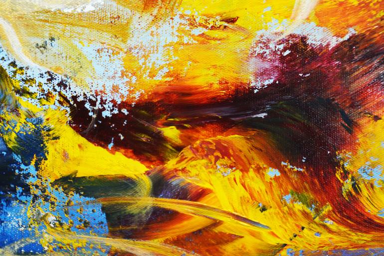 Original Abstract Expressionism Abstract Painting by Andrada Anghel