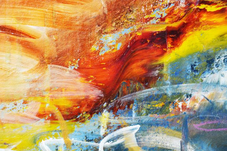 Original Abstract Expressionism Abstract Painting by Andrada Anghel