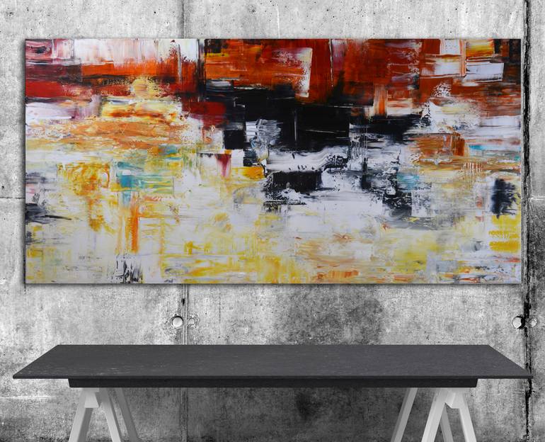 Original Abstract Expressionism Abstract Painting by Andrada Anghel