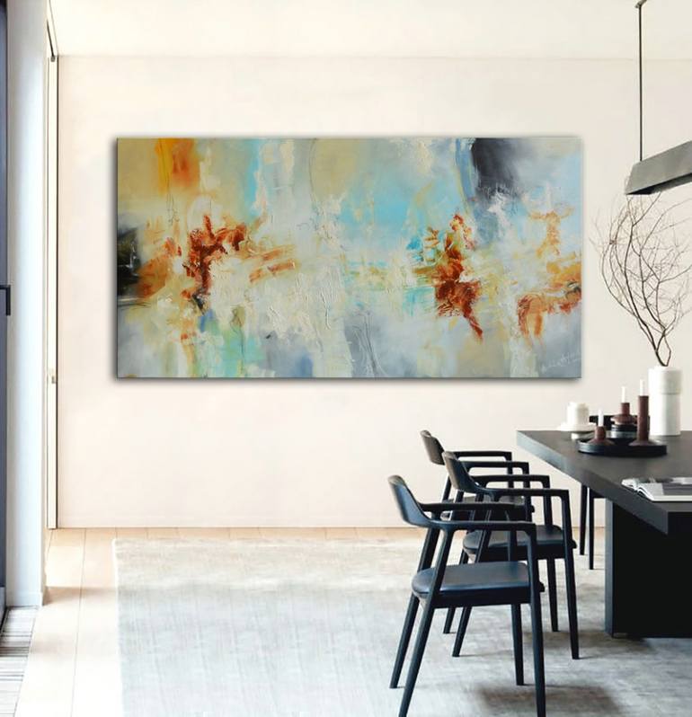 Original Abstract Expressionism Abstract Painting by Andrada Anghel