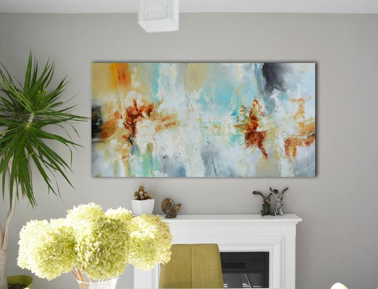 Original Abstract Expressionism Abstract Painting by Andrada Anghel