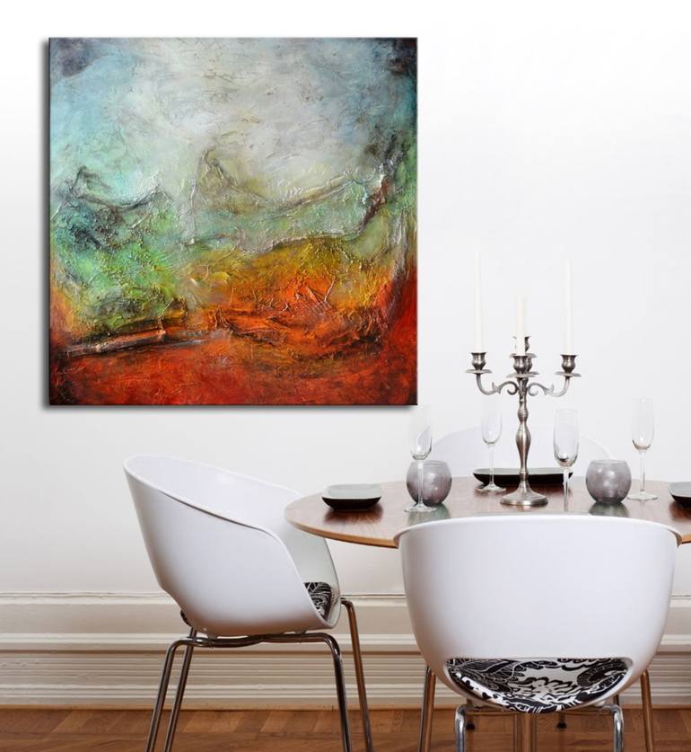 Original Abstract Expressionism Abstract Painting by Andrada Anghel