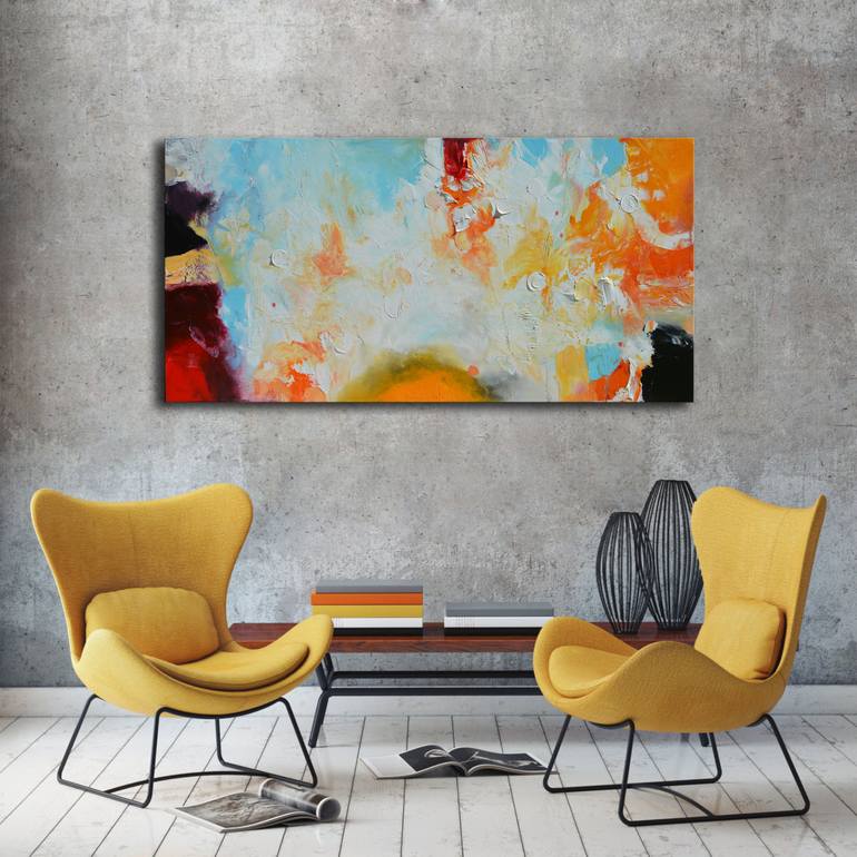 Original Abstract Expressionism Abstract Painting by Andrada Anghel