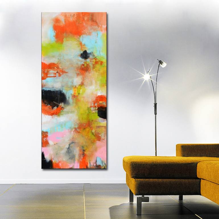 Original Abstract Expressionism Abstract Painting by Andrada Anghel