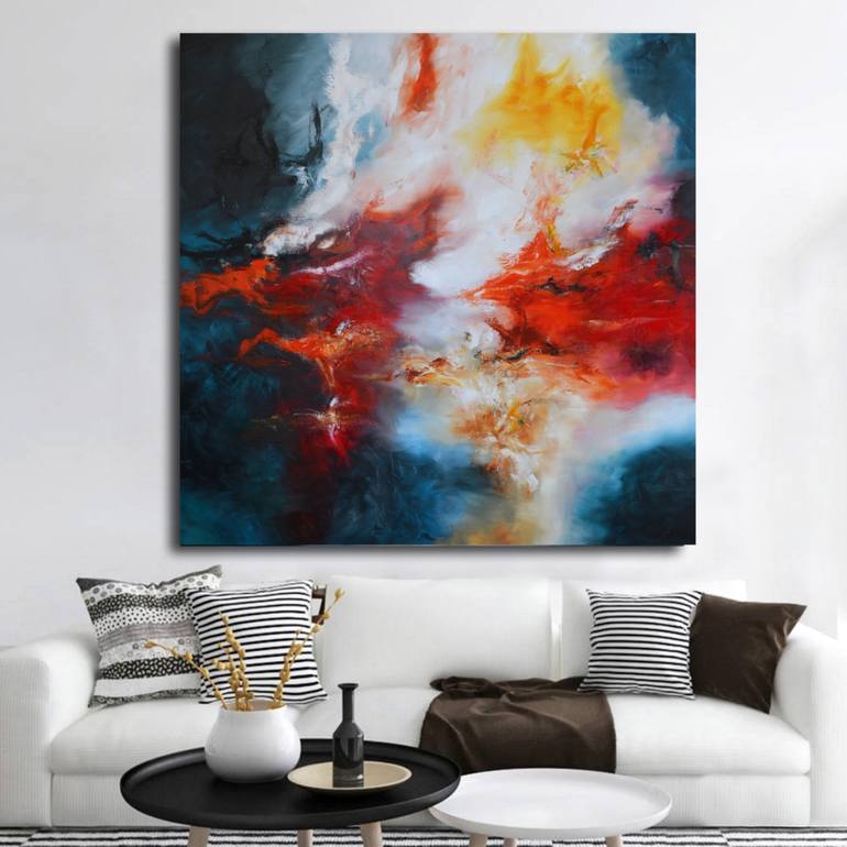 Original Abstract Expressionism Abstract Painting by Andrada Anghel