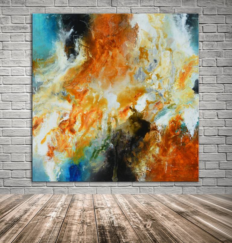 Original Abstract Expressionism Abstract Painting by Andrada Anghel