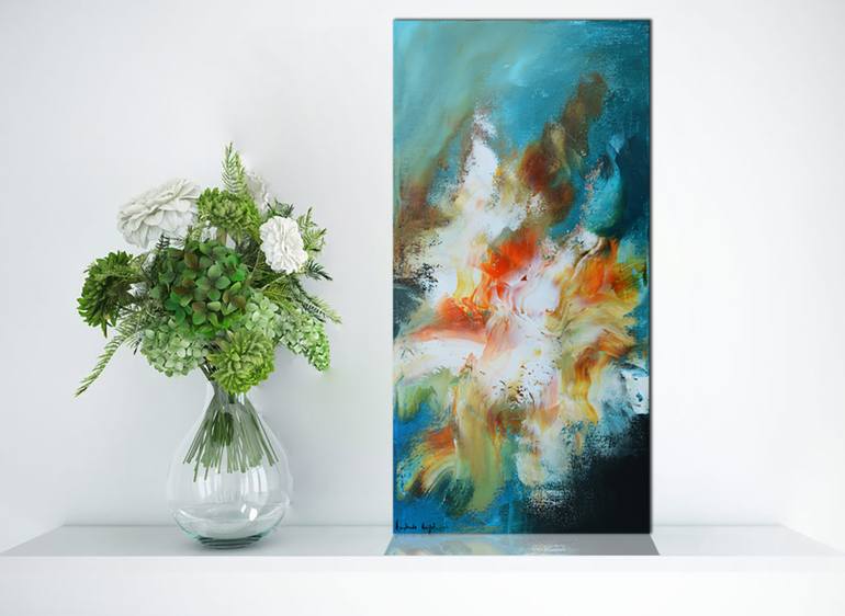 Original Abstract Expressionism Abstract Painting by Andrada Anghel